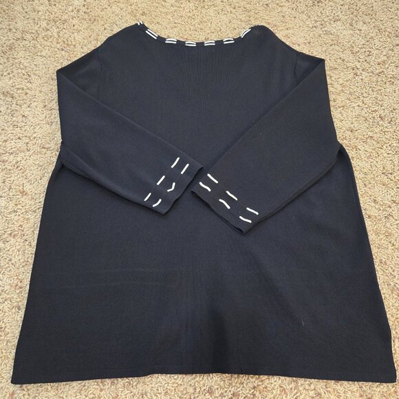 Evie Black & White Tank & Sweater Women's 3X NWOT - Picture 2 of 12